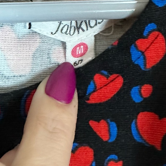 Kid-6/7- Red & Black heart Dress - Picture 2 of 5